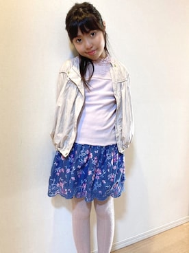 「Will Mery（ウイルメリィ）のアイテム」を使った、Kaoさん（キッズ・125cm）の春コーディネート