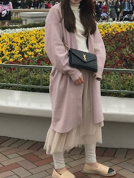 「UNIQLO（ユニクロ）のアイテム（ニット/セーター、ホワイト系）」を使った、kaykayさん（レディース）の秋コーディネート