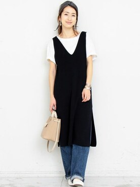 BEAUTY&YOUTH オフィススタッフ 02さん（レディース・163cm）の冬コーディネート