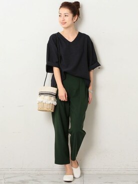 BEAUTY&YOUTH オフィススタッフ 02さん（レディース・163cm）の冬コーディネート
