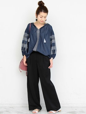 「BEAUTY&YOUTH UNITED ARROWS(BEAUTY&YOUTH UNITED ARROWS)」｜BEAUTY&YOUTH オフィススタッフ 02さん（レディース・163cm）の夏コーディネート