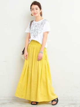 BEAUTY&YOUTH オフィススタッフ 02さん（レディース・163cm）の夏コーディネート