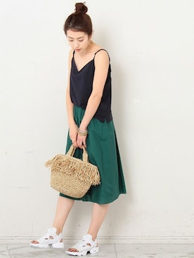 BEAUTY&YOUTH オフィススタッフ 02さん（レディース・163cm）の夏コーディネート