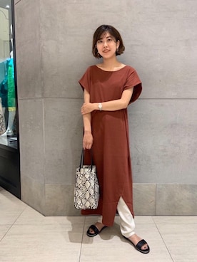 足立（adachi）さん（レディース・160cm）の夏コーディネート