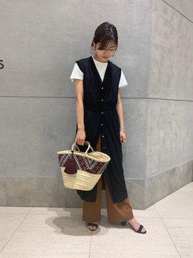 足立（adachi）さん（レディース・160cm）の夏コーディネート