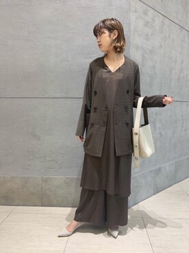 「ASTRAET（アストラット）のアイテム（ジャケット/アウター）」を使った、足立（adachi）さん（レディース・160cm）の冬コーディネート