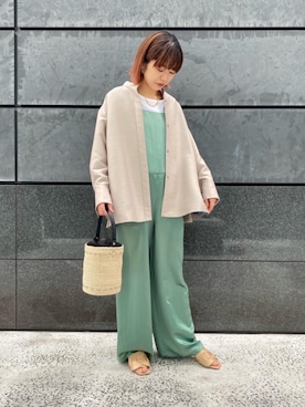 「UNITED ARROWS（ユナイテッドアローズ）のアイテム（オールインワン・サロペット）」を使った、足立（adachi）さん（レディース・160cm）の春コーディネート