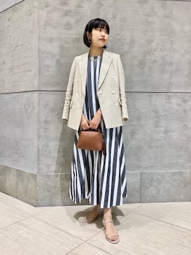 足立（adachi）さん（レディース・160cm）の春コーディネート