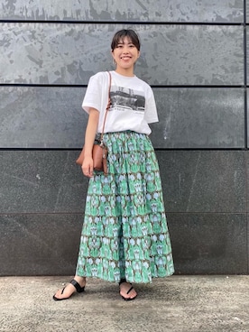 「CHEMBUR（チェンバー）のアイテム（サンダル）」を使った、足立（adachi）さん（レディース・160cm）の春コーディネート