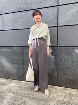 足立（adachi）さん（レディース・160cm）の春コーディネート