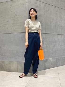 足立（adachi）さん（レディース・160cm）の春コーディネート