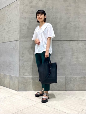 「ベーシック/トラッド」｜足立（adachi）さん（レディース・160cm）の夏コーディネート