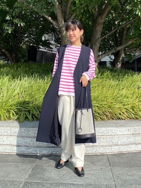 足立（adachi）さん（レディース・160cm）の夏コーディネート