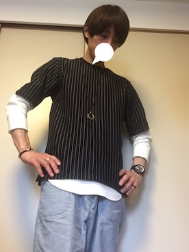 「しまむら（シマムラ）のアイテム（アクセサリー）」を使った、tommmyさん（メンズ・163cm）の夏コーディネート