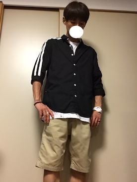 「TOMMY（トミー）のアイテム（アナログ腕時計）」を使った、tommmyさん（メンズ・163cm）の夏コーディネート