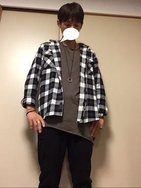 「しまむら（シマムラ）のアイテム（アクセサリー）」を使った、tommmyさん（メンズ・163cm）の秋コーディネート