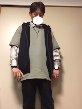 「しまむら（シマムラ）のアイテム（チノパンツ）」を使った、tommmyさん（メンズ・163cm）の冬コーディネート