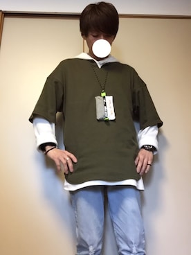 「niko and...（ニコアンド）のアイテム（財布/小物）」を使った、tommmyさん（メンズ・163cm）の春コーディネート
