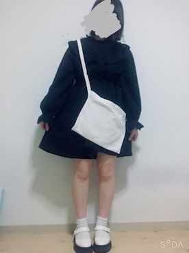 「アプレジュール」｜「アイテム（ワンピース/ドレス）」を使った、かふぉんさん（レディース・155cm）の春コーディネート