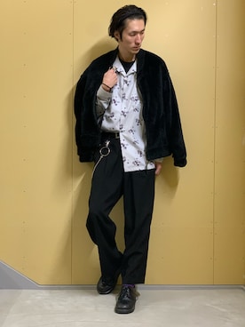 「やっぱりストリートが好き」｜「アイテム（MA-1）」を使った、KAZUKIさん（メンズ・177cm）の秋コーディネート