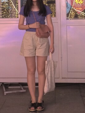 「PULL&BEAR（プルアンドベア）のアイテム（サンダル）」を使った、Muffinseaさん（レディース・168cm）の冬コーディネート
