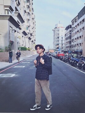 「LESS（レス）のアイテム（トップス）」を使った、Liamさん（メンズ・175cm）の冬コーディネート