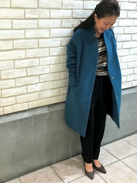 「NOMBRE IMPAIR（ノンブルアンペール）のアイテム（その他アウター）」を使った、RolladeX STAFFさん（レディース・160cm）の秋コーディネート