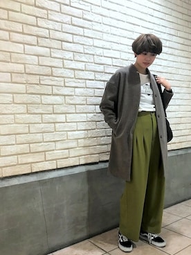 「NOMBRE IMPAIR（ノンブルアンペール）のアイテム（その他アウター）」を使った、RolladeX STAFFさん（レディース・160cm）の秋コーディネート