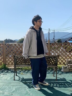 「Herden（ハーデン）のアイテム（その他アウター）」を使った、ヒデさん（メンズ・165cm）の冬コーディネート