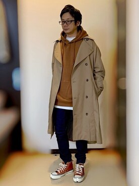 「Urcarol（ウルカロール）のアイテム」を使った、ヒデさん（メンズ・165cm）の冬コーディネート