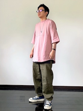 「おしゃれスタ（オシャレスタ）のアイテム」を使った、ヒデさん（メンズ・165cm）の春コーディネート