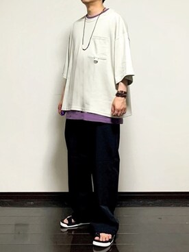 「アイテム（福袋/福箱）」を使った、ヒデさん（メンズ・165cm）の春コーディネート