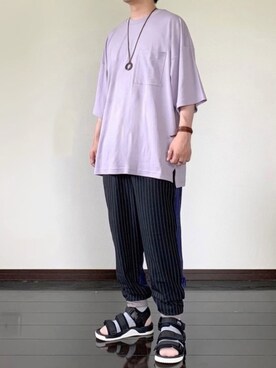 「GGD（ジージーディー）のアイテム（アクセサリー）」を使った、ヒデさん（メンズ・165cm）の夏コーディネート