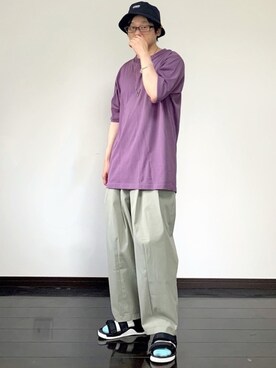 「Java（ジャバ）のアイテム」を使った、ヒデさん（メンズ・165cm）の夏コーディネート