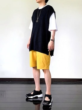 「GGD（ジージーディー）のアイテム（アクセサリー）」を使った、ヒデさん（メンズ・165cm）の夏コーディネート