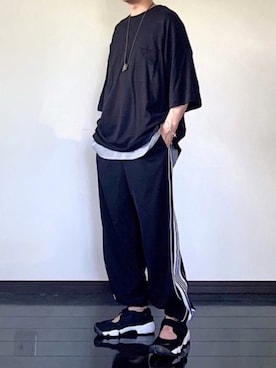 「GGD（ジージーディー）のアイテム（アクセサリー）」を使った、ヒデさん（メンズ・165cm）の夏コーディネート