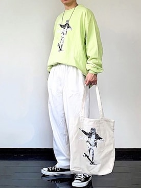 「ネオンカラー」｜「アイテム（福袋/福箱）」を使った、ヒデさん（メンズ・165cm）の夏コーディネート