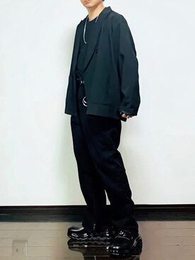 「レザー」｜「アイテム（福袋/福箱）」を使った、ヒデさん（メンズ・165cm）の秋コーディネート