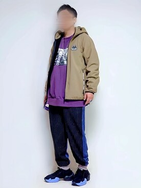 「RATTLE TRAP（ラトルトラップ）のアイテム（マウンテンパーカー）」を使った、ヒデさん（メンズ・165cm）の秋コーディネート