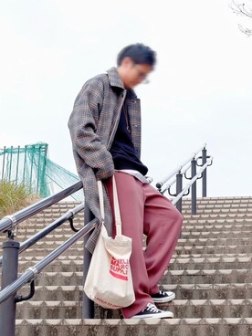「GGD（ジージーディー）のアイテム（アクセサリー）」を使った、ヒデさん（メンズ・165cm）の秋コーディネート