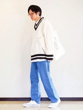 「CREARE LINO」｜「アイテム（バッグ）」を使った、ヒデさん（メンズ・165cm）の冬コーディネート