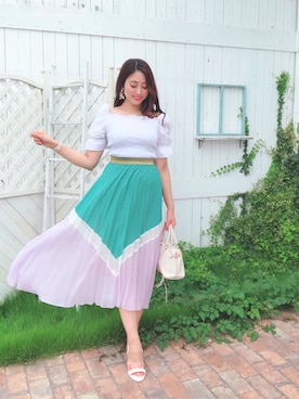 「通販」｜Runaさん（レディース・163cm）の夏コーディネート