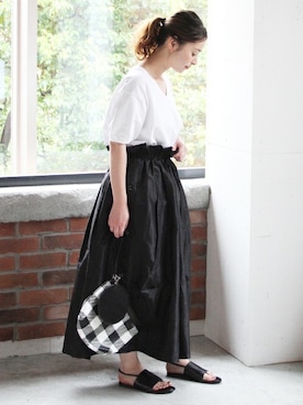 「Goodwear(Since1983)（グッドウェア）のアイテム」を使った、etsukoさん（レディース・155cm）の夏コーディネート