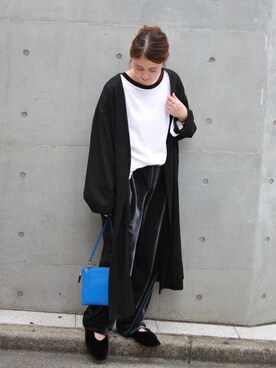 「JOURNAL STANDARD（ジャーナルスタンダード）のベルベット ギャザーパンツ_#（その他パンツ）」を使った、etsukoさん（レディース・155cm）の夏コーディネート