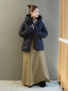 「DESCENTE ALLTERRAIN（デサント　オルテライン）のアイテム（ジャケット/アウター）」を使った、etsukoさん（レディース・155cm）の秋コーディネート