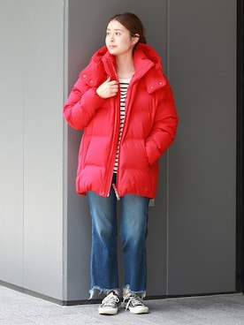 「DESCENTE ALLTERRAIN（デサント　オルテライン）のアイテム（ジャケット/アウター）」を使った、etsukoさん（レディース・155cm）の秋コーディネート