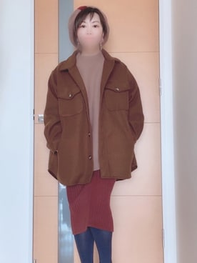 「frames RAY CASSIN（フレームスレイカズン）のアイテム（ブルゾン）」を使った、ゆづきさん（レディース・161cm）の冬コーディネート