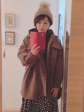 「frames RAY CASSIN（フレームスレイカズン）のアイテム（ブルゾン）」を使った、ゆづきさん（レディース・161cm）の冬コーディネート