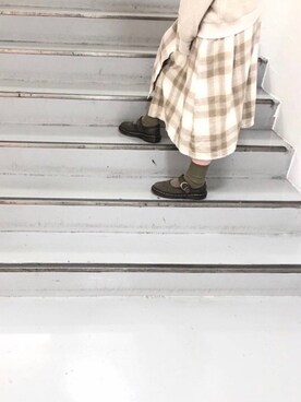 「ワッフル」｜おうめさん（レディース・151cm）の春コーディネート