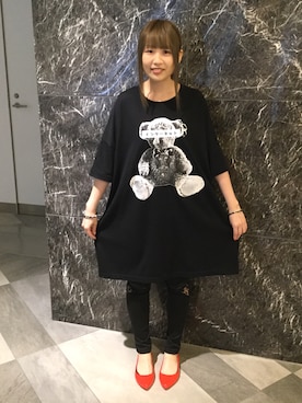 「アイテム（レインシューズ、レッド系）」を使った、ORientalTRaffic仙台店さん（レディース・165cm）の夏コーディネート